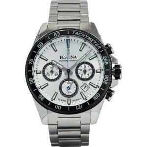 Hodinky Festina Timeless Chronograph F20560/1 Silver/White