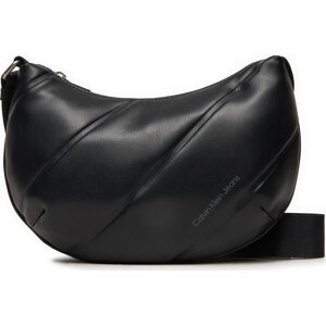 Kabelka Calvin Klein Jeans Quilted Crescent Cb Bag24 K60K612370 Černá