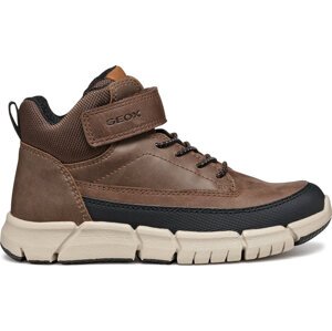 Kotníková obuv Geox J Flexyper Boy J369BA 0CLFU C6006 M Hnědá