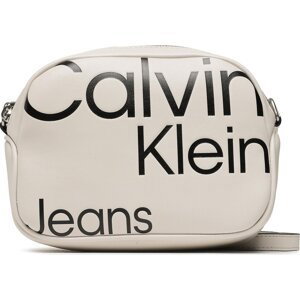 Kabelka Calvin Klein Jeans Sleek Camera Bag20 Aop K60K610077 Béžová