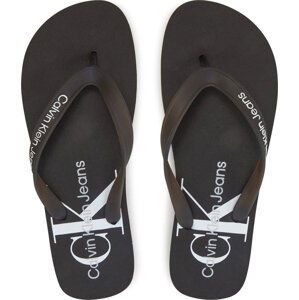 Žabky Calvin Klein Jeans Beach Sandal Monogram Tpu YM0YM00838 Černá