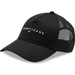 Kšiltovka Tommy Jeans Tjm Linear Logo Trucker Cap AM0AM12424 Černá