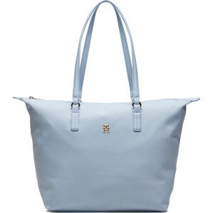 Kabelka Tommy Hilfiger Poppy Canvas Tote AW0AW15983 Světle modrá