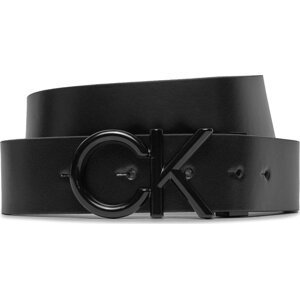 Pánský pásek Calvin Klein Adj/Rev Ck Metal Bombe Mono 35Mm K50K511358 Černá