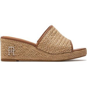 Espadrilky Tommy Hilfiger Th Rope Wedge Sandal FW0FW07927 Béžová