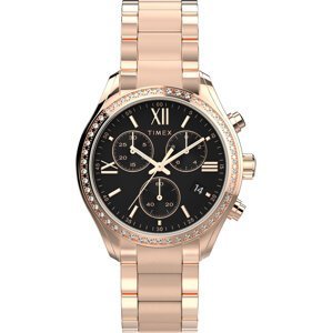 Hodinky Timex Dress Chronograph TW2W20100 Růžové zlato