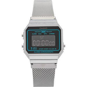 Hodinky Casio A700WEMS-1BEF Stříbrná