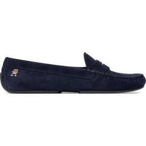 Mokasíny Tommy Hilfiger Th Suede Driver Loafer FW0FW08563 Tmavomodrá