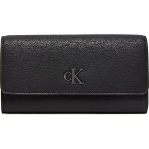 Velká dámská peněženka Calvin Klein Jeans Minimal Monogram Long K60K612267 Černá