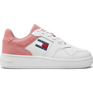 Sneakersy Tommy Jeans Tjw Retro Basket Mix Media EN0EN02653 Růžová