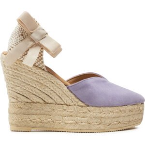 Espadrilky Manebi Hamptons Heart-Shaped Wedge Espadrilles W 1.3 WH Fialová