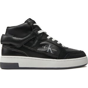 Sneakersy Calvin Klein Jeans Basket Cupsole High Mix Ml Mtr YW0YW01489 Černá