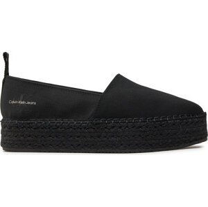 Espadrilky Calvin Klein Jeans Platform Espadrille Mix Ml Mtl YW0YW01622 Černá