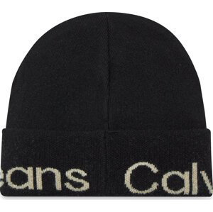 Sada čepice a šál Calvin Klein Jeans Gifting Mono Beanie/Scarf K60K611421 Černá