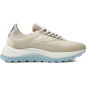 Sneakersy Calvin Klein Runner Lace Up Pearl Mix M HW0HW02079 Béžová