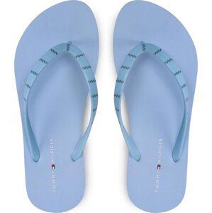 Žabky Tommy Hilfiger Essential Beach Sandal FW0FW07141 Světle modrá