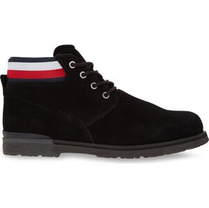 Turistická obuv Tommy Hilfiger Core Hilfiger Suede Boot FM0FM04800 Černá