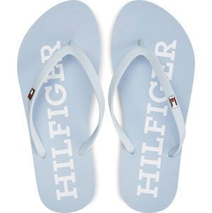 Žabky Tommy Hilfiger Strap Beach Sandal FW0FW07901 Světle modrá