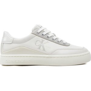 Sneakersy Calvin Klein Jeans Classic Cupsole Low Lace Lth Ml YW0YW01527 Bílá