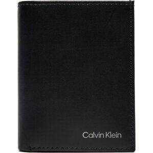 Malá pánská peněženka Calvin Klein Ck Smooth Bifold 6Cc W/Coin K50K512072 Černá