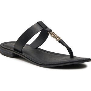 Žabky Tommy Hilfiger Th Elevated Sandal FW0FW07174 Černá