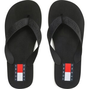 Žabky Tommy Jeans Tjw Flag Eva Beach Sandal EN0EN02194 Černá