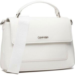 Kabelka Calvin Klein Ck Must Flap Top H Bag Md K60K609119 Bílá