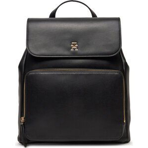 Batoh Tommy Hilfiger Soft Utility Backpack Pu AW0AW16688 Černá