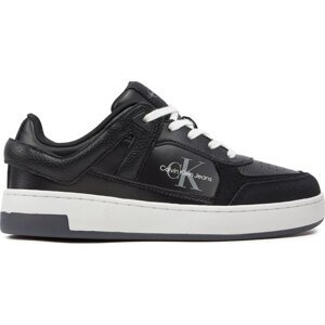 Sneakersy Calvin Klein Jeans Basket Cupsole Low Mix Ml Mtr YW0YW01490 Černá