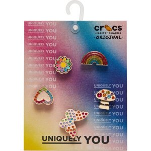 Ozdoba na obuv Crocs Jibbitz Rainbow Elvtd Festival 5 Pack 10013261 Barevná