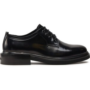 Polobotky Calvin Klein Postman Derby Lth Hf HM0HM01486 Černá