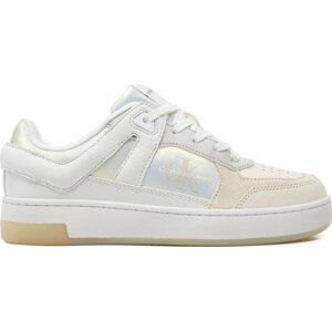 Sneakersy Calvin Klein Jeans Basket Cupsole Low Mix Ml Mtr YW0YW01490 Bílá