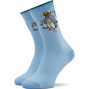 Dámské klasické ponožky Polo Ralph Lauren 455950826001 Modrá