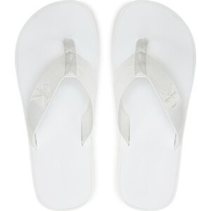 Žabky Calvin Klein Jeans Flatform Flipflop Jelly YW0YW01398 Bílá