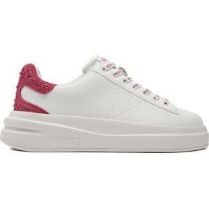 Sneakersy Guess Elbina FLTELB LEA12 Bílá