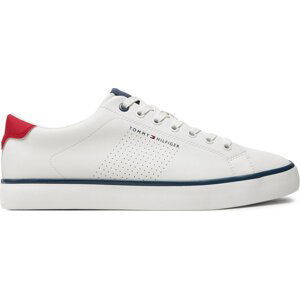 Sneakersy Tommy Hilfiger Th Hi Vulc Low Core Seasonal FM0FM05110 Écru