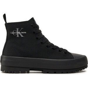 Plátěnky Calvin Klein Jeans Lugged Hybrid Laceup Mid Ml Mtr YW0YW01519 Černá