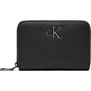 Malá dámská peněženka Calvin Klein Jeans Minimal Monogram Med K60K612262 Černá