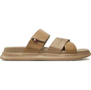 Nazouváky Tommy Hilfiger D Density Hilfiger Mix Sandal FM0FM05004 Béžová