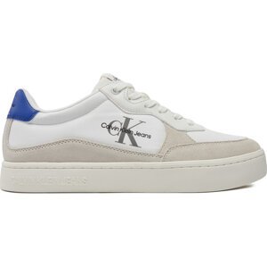 Sneakersy Calvin Klein Jeans Classic Cupsole Low Mix Mtl YM0YM01033 Bílá