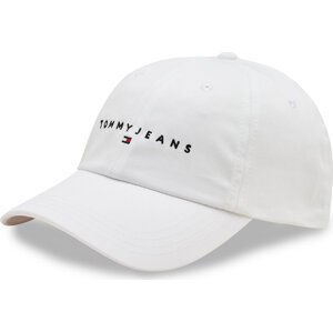 Kšiltovka Tommy Jeans Tjm Linear Logo 6-Panel Cap AM0AM12894 Bílá