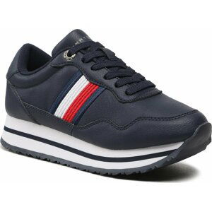 Sneakersy Tommy Hilfiger Essential Webbing Runner FW0FW06911 Space Blue DW6