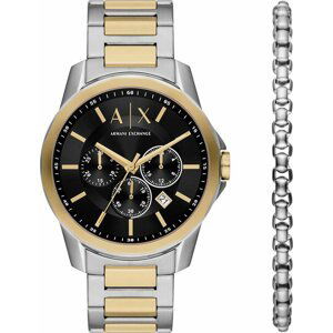 Hodinky Armani Exchange Banks AX7148SET Gold/Silver