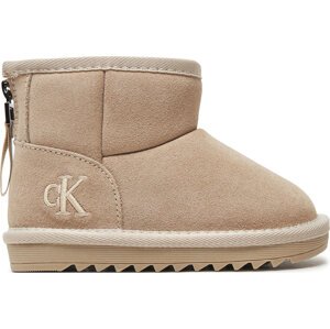 Sněhule Calvin Klein Jeans Fur Boot V3A5-81036-0187 M Béžová
