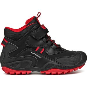 Kotníková obuv Geox Jr New Savage B Abx J261WB 050BU C0048 D Černá