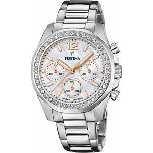 Hodinky Festina Boyfriend Chronograph 20606/1 Silver/Silver