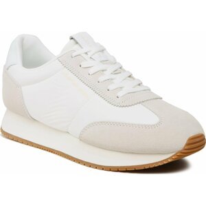 Sneakersy Calvin Klein Jeans Retro Runner Wingtip Mix YM0YM00620 White/Creamy White 0K6