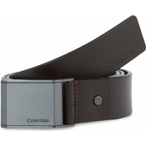 Pánský pásek Calvin Klein Adj Beveled Plaque K50K510950 Dark Brown GE7