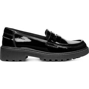 Loafersy Geox Jr Casey J3620C 000HH C9999 S Černá
