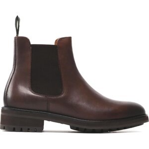 Kotníková obuv s elastickým prvkem Polo Ralph Lauren Bryson Chls 812754385003 Hnědá